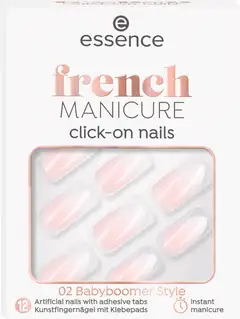 essence french MANICURE click-on nails 02 Babyboomer Style 12 st - 1