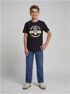 JJ REBEL JUNIOR lasten t-paita - Black - 3