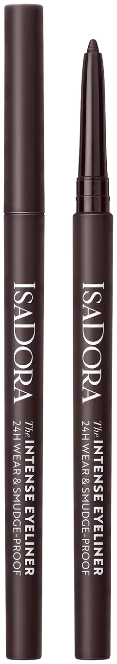 Isadora The Intense Eyeliner Silmänrajauskynä 24H Wear & Smudge-proof 67 Dark Green 0,35g - 61 Black Brown - 1