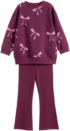 TEX lasten tunikasetti I292218 - BURGUNDI - 5