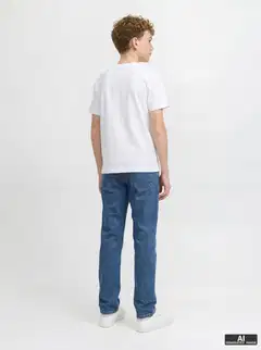JJ REBEL JUNIOR lasten farkut - Blue Denim - 5