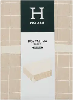 House pöytäliina Ruutu 140x240 cm valkoinen, beige - 2