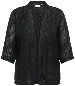 ONLY CARMAKOMA naisten glitter kimono Carsilvana - BLACK - 1