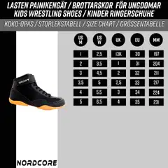 Nordcore lasten painikengät 30,musta,31 - Musta - 23