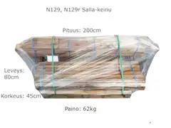 Salla-keinu, perinnemalli, ruskea kestopuu - 2