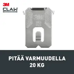 3M CLAW™-taulukoukku kipsilevylle, 20 kg 3PH20-4UKN, 4 ripustuskoukkua - 7