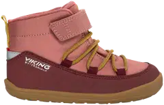 Viking lasten vedenpitävä paljasjalkakenkä välikauteen Birch Barefoot Mid - Pink - 1