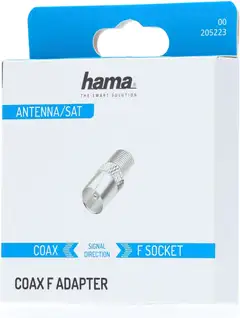 Hama Antennisovite SAT, F-liitin naaras - Coax uros - 2