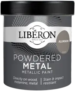 Liberon Powdered Metalliefektimaali 500ml Aluminium matt - 1