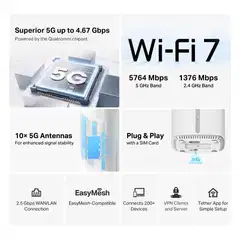 TP-Link NB450 5G BE7200 Wifi 7 reititin - 10