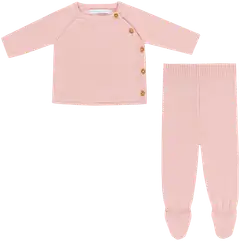 TEX BABY neulesetti 2-osainen I967132 - PINK 2 - 1