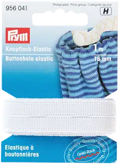 Prym reikäkuminauha 18 mm 1 m/pakkaus - VALKOINEN - 1