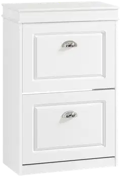 SoBuy kenkäkaappi valkoinen FSR78-W - 3