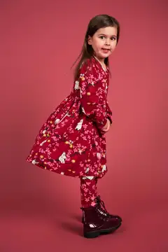 Martinex Muumi lasten mekko Kiipeilypuu 588741 - burgundi - 5