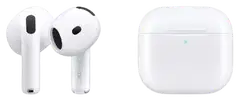 Apple langattomat nappikuulokkeet AirPods 4 latauskotelolla, huollettu, käytetty tuote - 3