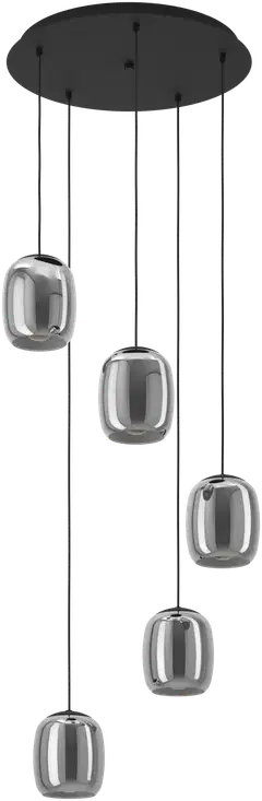 EGLO riippuvalaisin 5-os. Ciampino E27 musta - 1