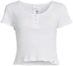 WKLY. naisten lyhythihainen toppi 212W042637 - WHITE - 2
