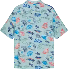 WKLY. miesten lyhythihainen Hawaii-paita 194W152509 - Light Blue - 2