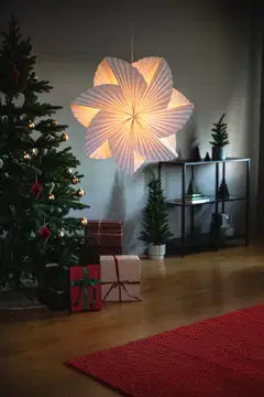Konstsmide Paperitähti 5949-200, Hyrrä 80Cm Valkoinen, E14 sis. johtosarjan - 5