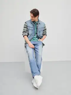 WKLY. miesten flanellipaita 194W482506 - Green check - 3