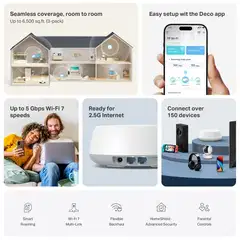 Tp-link DECO BE25 BE3600 MESH WIFI 7 SYSTEM 3 pack - 11