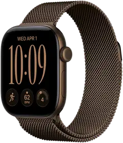 Apple Watch Series 12 GPS + Cellular 46 mm:n tummanpronssinen alumiinikuori ja tummanpronssinen milanolaisranneke - M/L - MKDG4QN/A - 2