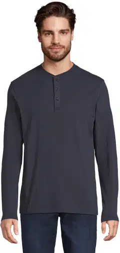 House miesten trikoopusero henley-pääntiellä 195HB28251 - Dark blue - 1