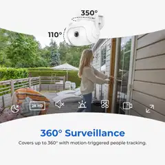 Imilab EC5 2K WiFi -valvontakamera ulkokäyttöön CMSXJ55A - 18