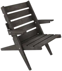 Miljöörakennus Aurinkotuoli, kokoon taittuva, grafiitin harmaa, 67x89x80cm - 1