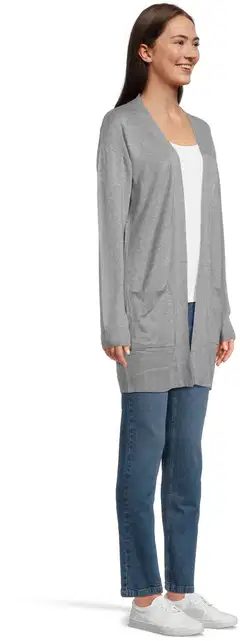 House naisten neuletakki Linda - Light Grey melange - 4