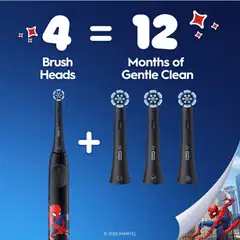 Oral-B iO Gentle Care Spiderman vaihtoharja 3kpl - 6