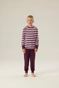 RATIA® lasten pyjama, K325120071 - vaalean pun./burgundy - 4
