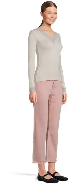 WKLY. naisten trikoopusero 213W341102 - Sand mel. - 4