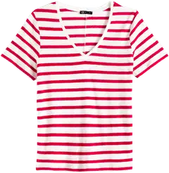 TEX naisten T-paita Pellava I282695 - RASPBERRY 435 - 3
