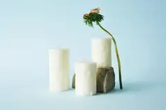 Marimekko Unikko luonnonvalkoinen pöytäkynttilä 1kpl/6,5x14cm - 2