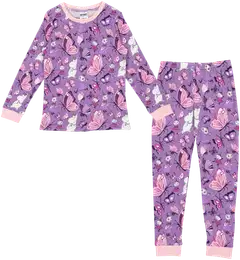 Muumi lasten pyjama Perhospuisto 592935 - liila - 1
