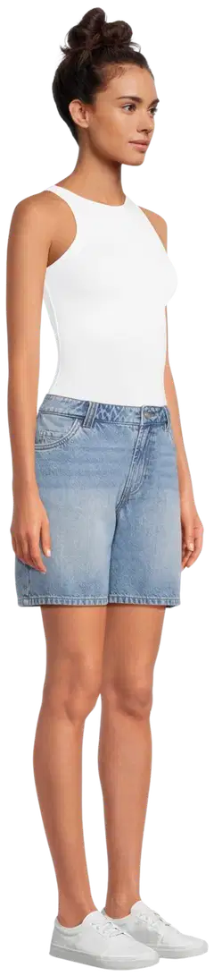 WKLY. naisten farkkushortsit Loose fit 222W000208 - Indigo - 4