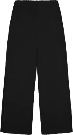 WKLY. naisten leveät trikoohousut 222W090220 - BLACK - 2