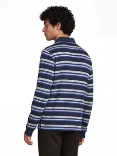 WKLY. miesten raitatrikoopusero 195W252605 - Navy - 3