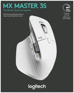 LOGITECH MX Master 3S Performance Wireless Mouse - PALE GREY - 6