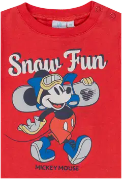 Disney vauvojen pitkähihainen trikoopaita Mikki Hiiri ZH00019 - Punainen - 2