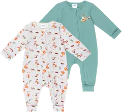 Ciraf vauvojen pyjama Repolainen 2-pack - green fox aop - 1