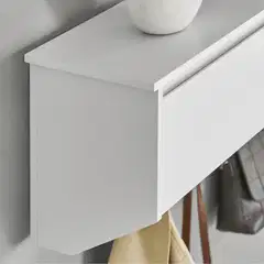 SoBuy seinänaulakko valkoinen FHK24-W - 5