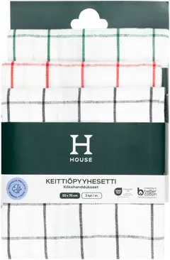 House keittiöpyyhe Classic pellavasekoite 3 kpl - 2