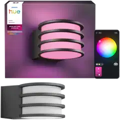 Philips Hue Lucca -seinävalaisin ulkokäyttöön 8.1W 1000-20000K 1100LM anthracite - 1