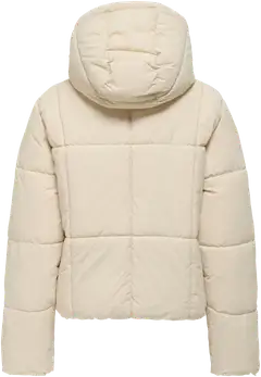 JDY naisten hupullinen puffer toppatakki Jdywonder - Moonbeam - 2