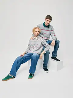 WKLY. naisten intarsianeule 213W450505 - Sand mel. - 3