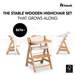 Hauck syöttötuoli Beta+ natural - 19