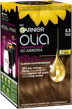 Garnier Olia 5.3 Golden Brown kestoväri 174ml - 2