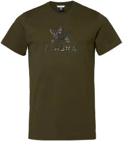 Alaska camo logo miesten t-paita, night green - night green - 1